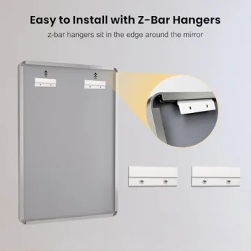 Stylish LOAAO 50X30 Inch Bathroom Mirror for Modern Homes