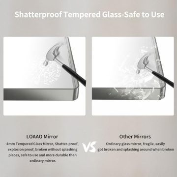 Stylish LOAAO 50X30 Inch Bathroom Mirror for Modern Homes