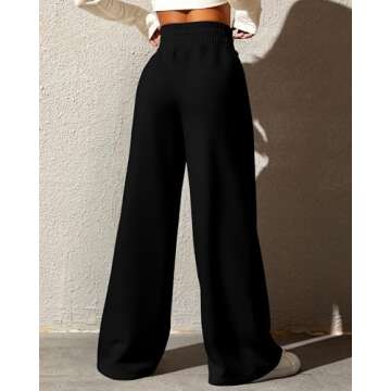 BTFBM Women's Casual Sweatpants Comfy Wide Leg Joggers