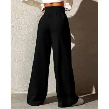 BTFBM Women's Casual Sweatpants Comfy Wide Leg Joggers