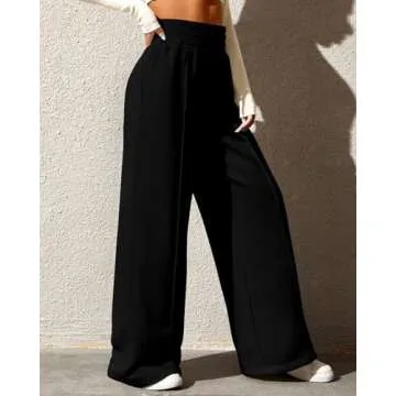 BTFBM Women's Casual Sweatpants Comfy Wide Leg Joggers