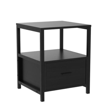 VECELO Nightstand Set of 2 Stylish Modern Storage Nightstands