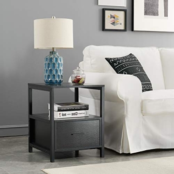 VECELO Nightstand Set of 2 Stylish Modern Storage Nightstands
