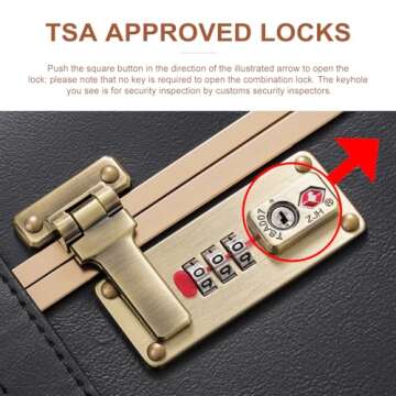 urecity Vintage Trunk Luggage Set - Stylish Travel Bags