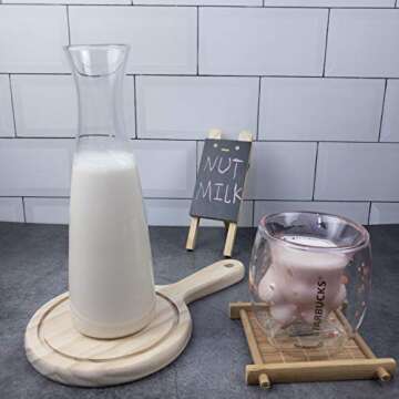 3 Pack - Ultra Fine Nut Milk Bag, 12X12 Inches, 80 Micron, Multiple Usage Reusable Food Strainer, Cold Brew Coffee Bag, Food Grade Nylon Mesh, BPA-Free, Cheesecloth Bag, Yogurt Strainer, Juice Filter