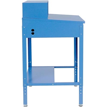 Global Industrial Shop Desk with Pigeonhole & Secure Storage