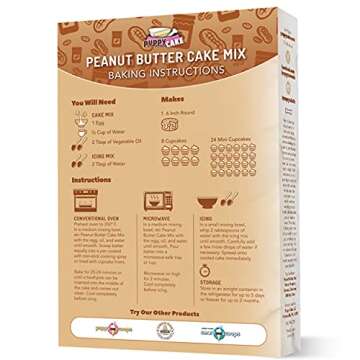 Puppy Cake - Dog Birthday Cake Wheat-Free Cake Mix for Dogs to Eat - Includes Peanut Butter Flavor C...
