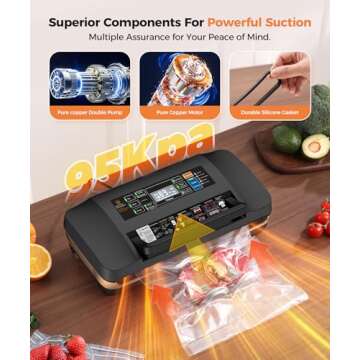 95kpa Automatic Vacuum Sealer for Food Preservation