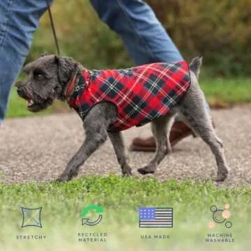 Gold Paw Stretch Fleece Dog Coat for Ultimate Pet Comfort
