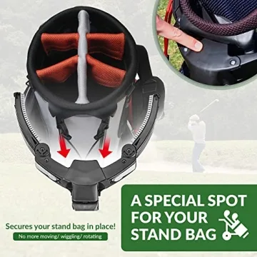 CaddyTek 3 Wheel Golf Push Cart - Lightweight & Easy to Use