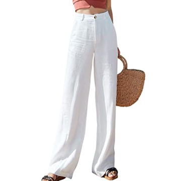 Hooever Women's Casual High Waisted Wide Leg Pants - Perfect Summer Essential!