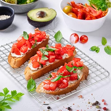 Small Stainless Steel Baking Cooling Racks Set of 2