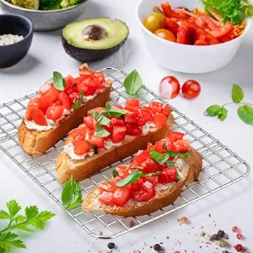 Small Stainless Steel Baking Cooling Racks Set of 2