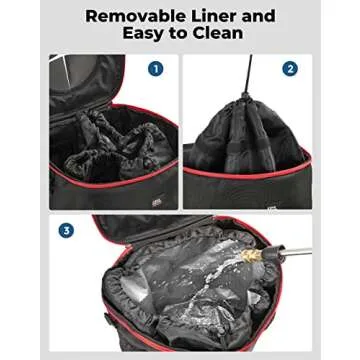 KEMIMOTO Boat Trash Can, Portable Reusable Boating Garbage Can with Lid Outdoor Collapsible Storage Bags Accessories for Boating Camping RV Pontoon Kayak