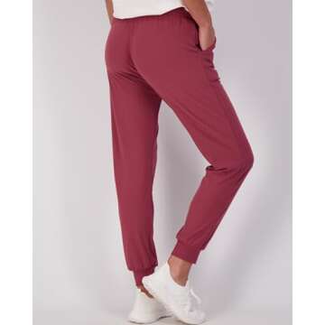 Real Essentials Women's Lounge Jogger Soft Teen Sleepwear Pajamas Fashion Loungewear Yoga Pant Active Athletic Track Running Workout Casual wear Ladies Sweatpants Pockets, Set 6, M, Pack of 3