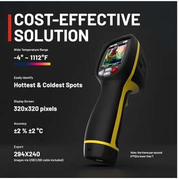 Innova 3360 Thermal Camera - Infrared Camera with Heat Vision - Identify Hot/Cold Spots -4° ~ 1112?...