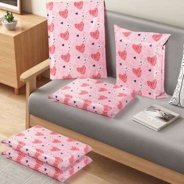 Oududianzi Poly Mailers 6X9, 100Pack Shipping Bags, Fashion Shipping Envelopes, Plastic Packaging Ba...