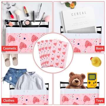 Oududianzi Poly Mailers 6X9, 100Pack Shipping Bags, Fashion Shipping Envelopes, Plastic Packaging Bags, Self-Seal Polymailers, Mailing Poly Bags for Business, Clothing (Simple Love)