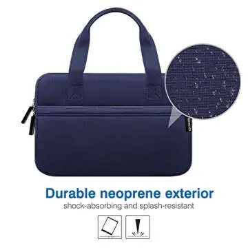 MoKo 7-8" Kids Tablet Sleeve, Neoprene Carrying Case Bag Fits Fire HD 8 Kids Edition 2018, Luna Controller, Fire HD 8 Plus/Fire HD 8 2020, Fire 7 Kids Pro 2021, Fire HD 8 Kids Pro 2021, Indigo