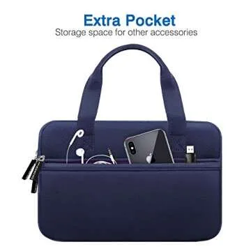 MoKo 7-8" Kids Tablet Sleeve, Neoprene Carrying Case Bag Fits Fire HD 8 Kids Edition 2018, Luna Controller, Fire HD 8 Plus/Fire HD 8 2020, Fire 7 Kids Pro 2021, Fire HD 8 Kids Pro 2021, Indigo