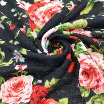 DRESHOW BQUBO Newborn Floral Receiving Blankets Newborn Baby Swaddling Hats Sleepsack Toddler Warm Shower Gift 3 Pack