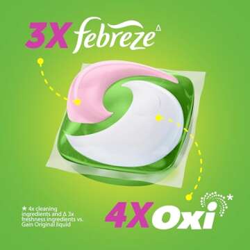 Gain Super Sized Flings, 32 Count Hibiscus Freshness