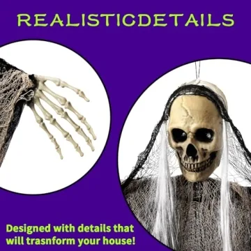 Skeleton Ghosts Outdoor Halloween Decorations - 3PCS
