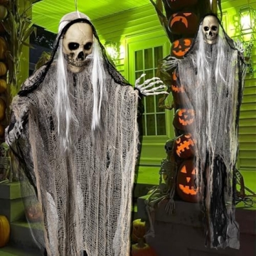Skeleton Ghosts Outdoor Halloween Decorations - 3PCS