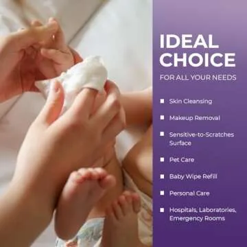 MED Pride Bulk Dry Disposable Wipes 800 Count 8" X 13" Soft & Absorbent Multipurpose for Baby Incontinence Makeup Removal