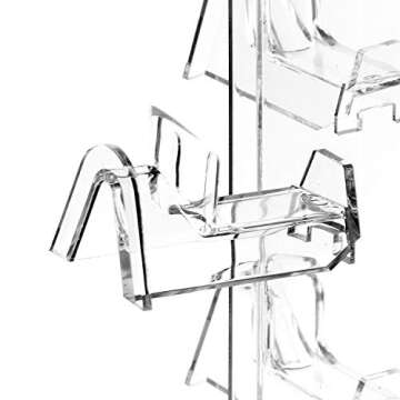 MOOCA Acrylic Rotating Sunglasses & Eyewear Holder Display Sunglasses Organizer Stands Rack, 20 Frames