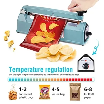 METRONIC 8-Inch Heat Sealer for Easy Bag Sealing