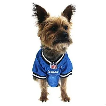 NFL Detroit Lions Dog Jersey, Size: Medium. Best Football Jersey Costume for Dogs & Cats. Licensed Jersey Shirt