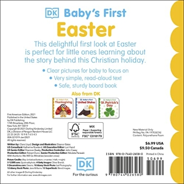 Baby's First Easter Board Book for Toddlers