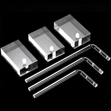 Stylish ZEAYEA Acrylic Earring Display Stand - 6 Pcs