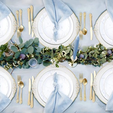 DaCakeWS Antique White Charger Plates Set of 12