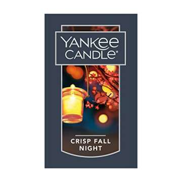 Yankee Candle Crisp Fall Night Scented, Classic 22oz Large Jar Single Wick Aromatherapy Candle, Over...