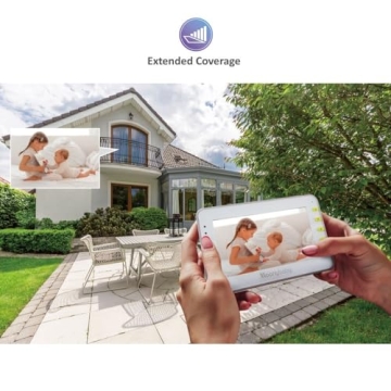 Moonybaby Baby Monitor Dual PTZ Cameras No WiFi Split Screen