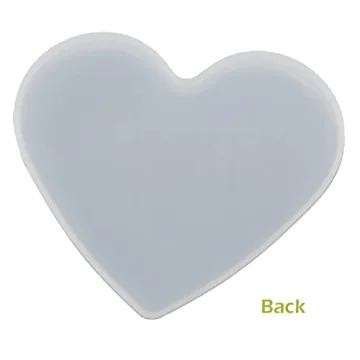 5Pcs Heart Epoxy Mold for DIY Resin Crafting Coasters