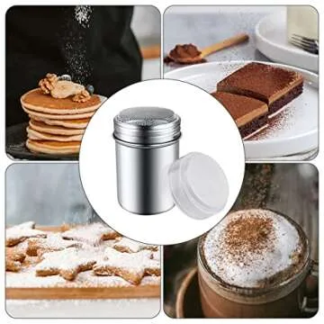 Stainless Steel Powder Sugar Shaker Duster for Baking