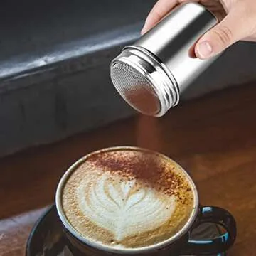 Stainless Steel Powder Sugar Shaker Duster for Baking