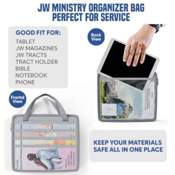 JW Magazine and Tract Holder, JW Field Service Supplies, JW Gifts Ideas, JW Ministry Supplies, jw.org Gifts, JW Ministry Organizer, JW Magazine Holder, Jehovah Witness Ministry Supplies, JW Supplies