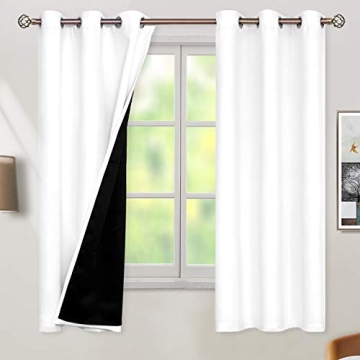 BGment Thermal Insulated Blackout Curtains - 100% Darkening, Noise Reducing, 2 Panels