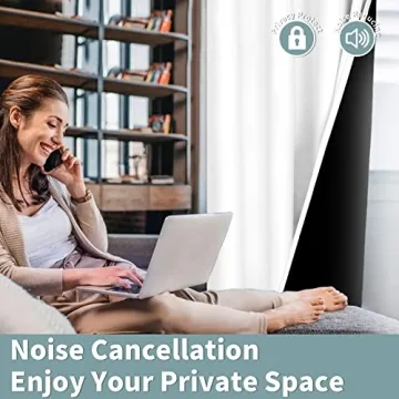 Blackout Curtains - Thermal Insulated, 2 Panels, Pure White