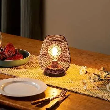 DECORKEY Battery Operated Lanterns - Stylish Indoor Outdoor Light
