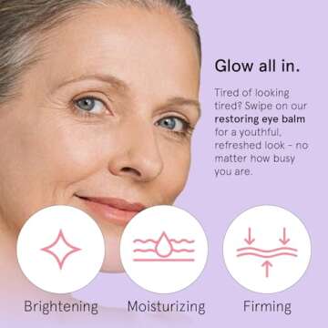 grace & stella Under Eye Brightener Balm Stick - Retinol & Caffeine Eye Cream with for Dark Circles,...