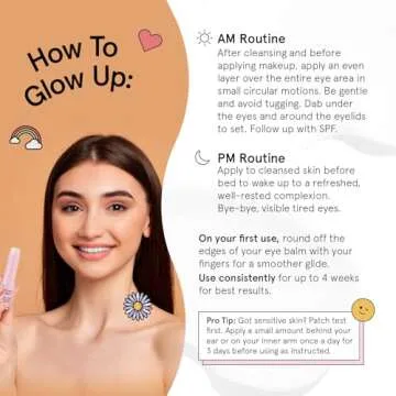 grace & stella Under Eye Brightener Balm Stick - Retinol & Caffeine Eye Cream with for Dark Circles, Puffiness, Wrinkles - Instantly Hydrate and Brighten Undereye Area - Vegan Skincare (0.13oz / 3.5g)