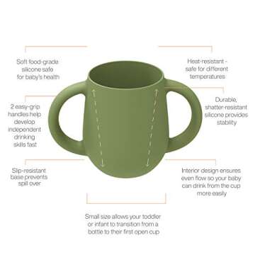 BRENSTEN Silicone Training Cup - Safe and Durable Option