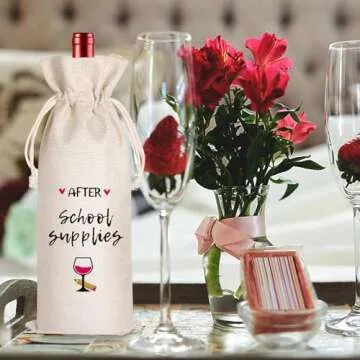 LANBAIHE Teacher Wine Bag Eco-Friendly Gift for All Teachers