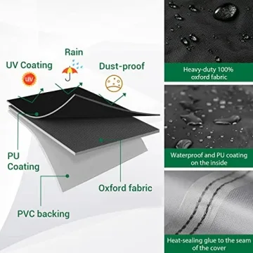 ESSORT Extra Large Waterproof Patio Furniture Covers 124x63