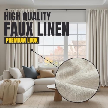 Textured Room Darkening Curtains - 108" Length